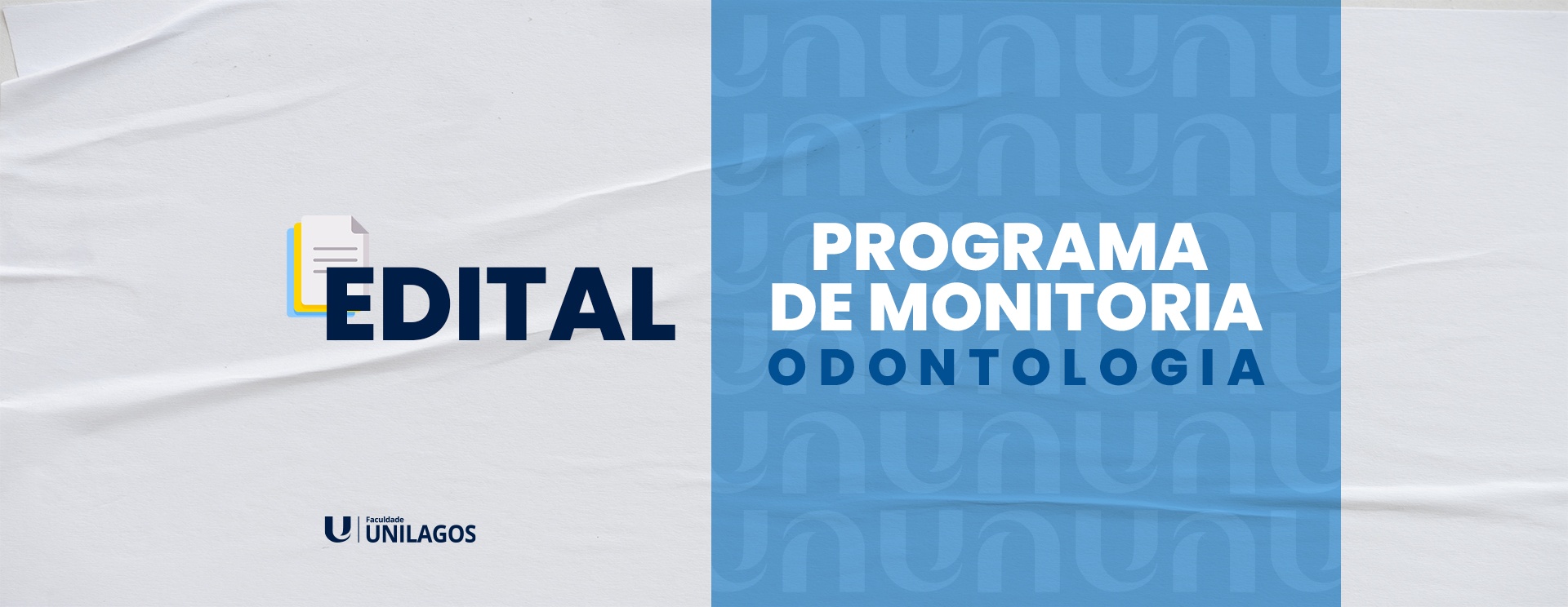 Edital Programa de Monitoria – Odontologia