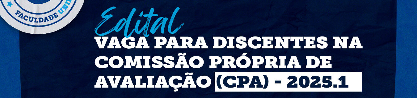 Inscrições abertas para discentes na (CPA)